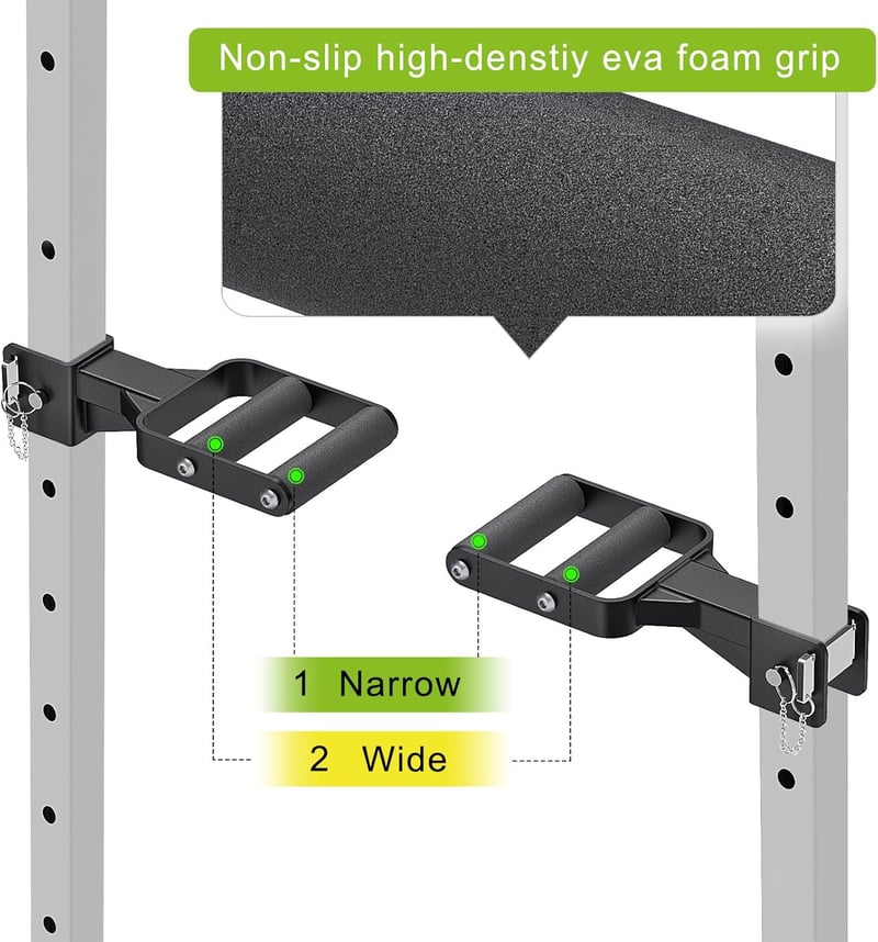 Kipika Multi-Grip Dip Bar Attachment 2" és 3" Power Rack-hez