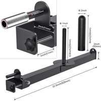 Kipika Övsegédes Guggolás Adapter 2"x2" és 3"x3" Erőkeretekhez - Kompatibilis 1" és 2" Súlytárcsákkal - Erőnléti Edzéshez 4