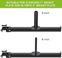 Kipika Övsegédes Guggolás Adapter 2"x2" és 3"x3" Erőkeretekhez - Kompatibilis 1" és 2" Súlytárcsákkal - Erőnléti Edzéshez 8