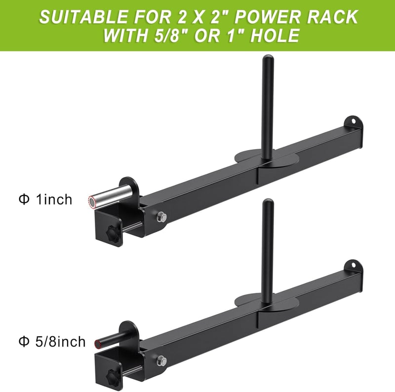 Kipika Övsegédes Guggolás Adapter 2"x2" és 3"x3" Erőkeretekhez - Kompatibilis 1" és 2" Súlytárcsákkal - Erőnléti Edzéshez