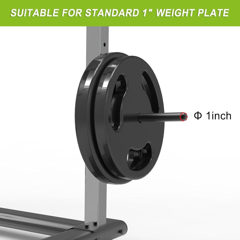 Kipika Súlytárcsa Tartó 2x2 és 3x3 Power Rack-hez - Kompakt Acél Kiegészítő Standard és Olimpiai Tárcsákhoz - 2 db-os Szett