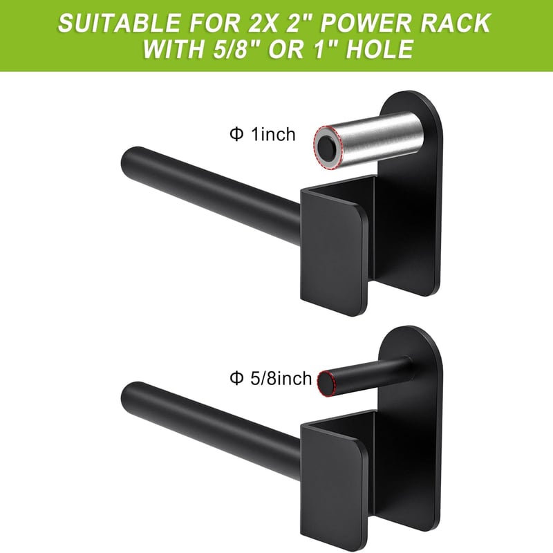 Kipika Súlytárcsa Tartó 2x2 és 3x3 Power Rack-hez - Kompakt Acél Kiegészítő Standard és Olimpiai Tárcsákhoz - 2 db-os Szett