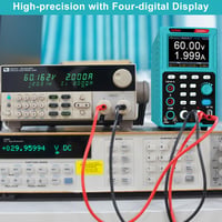 Kiprim DC605Pro 2-in-1 laboratóriumi tápegység multiméteres funkcióval, 0-60V, 0-5A, adattárolás 6