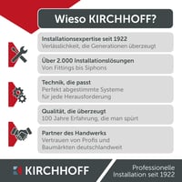 Set sifon pentru chiuvetă Kirchhoff, scurgere din oțel inoxidabil SUS 304, set sifon pentru lavoar 8