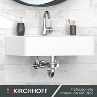 Set sifon pentru chiuvetă Kirchhoff, scurgere din oțel inoxidabil SUS 304, set sifon pentru lavoar 7