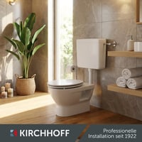 WC nádržka Kirchhoff, biela, 6-9 litrov, s úsporným splachovacím tlačidlom, možnosť montáže z troch strán, nástenné vyhotovenie 7
