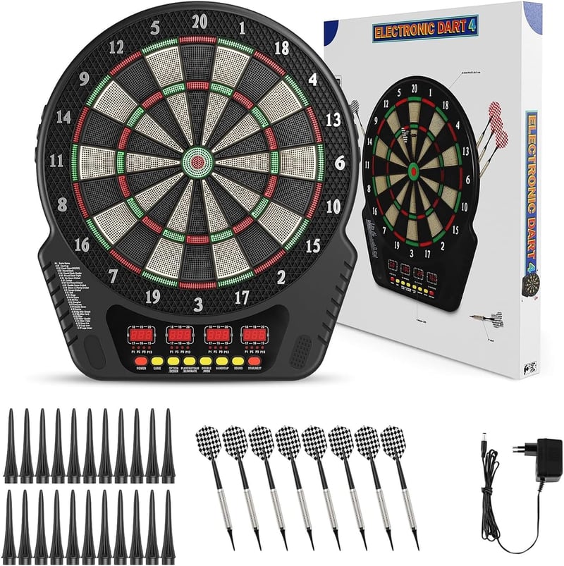 KIRJAUDU Elektronikus Darts Tábla LCD Kijelzővel Felnőtteknek