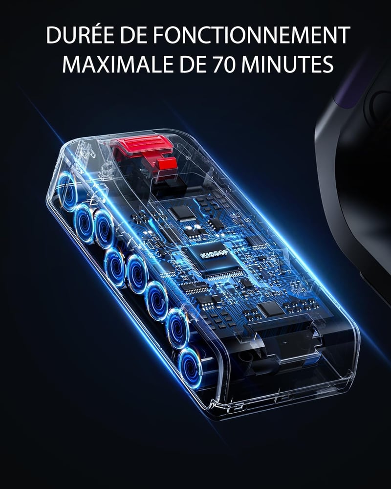 Kissof Cordless Vezeték Nélküli Porszívó 550W 45KPa 60 Perc LED Kijelző