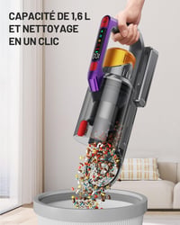 Kissof Cordless Vezeték Nélküli Porszívó 550W 45KPa 60 Perc LED Kijelző 8