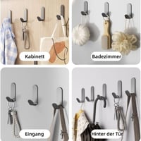 Kisstta 10 ks Samolepiace háčiky na akustické panely, matné čierne háčiky na bundy, kabáty, šály, tašky 7