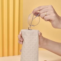 Kisstta 2db PU bőr szemüvegtok szett - puha, hordozható napszemüveg tartó unisex 5