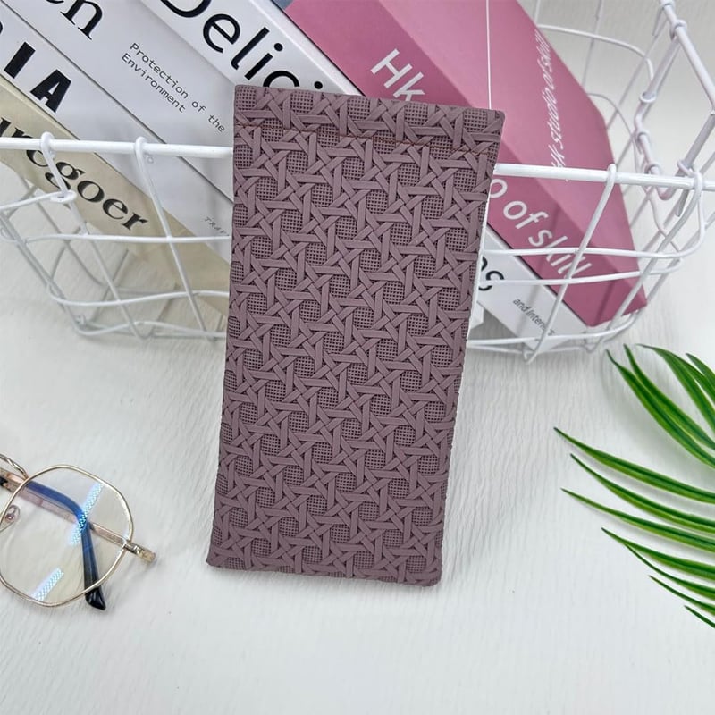 Kisstta 2db PU bőr szemüvegtok szett - puha, hordozható napszemüveg tartó unisex