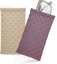 Kisstta 2db PU bőr szemüvegtok szett - puha, hordozható napszemüveg tartó unisex 1