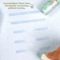 Kisstta lepiaci roller, opakovane plniteľný, zasúvateľný, zelený, na scrapbook, fotoalbum, kreatívne práce, do kancelárie a školy (1 ks) 3