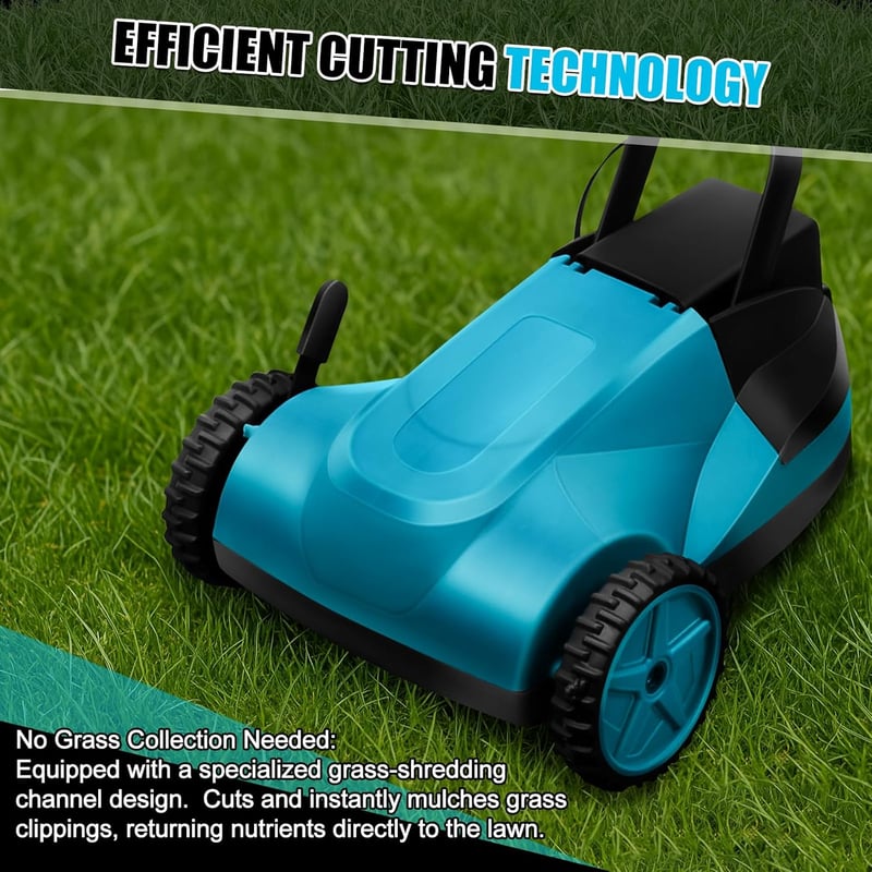 Kistrba Akkus Fűnyíró Makita 18V Lithium Akkuhoz, Kefe Nélküli, 50 m² Füves Terület, 21 cm Vágásszélesség