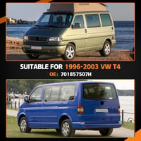 Kistrba Bal Oldali Visszapillantó Tükör VW T4 1996-2003 - Elektromos, Fűthető Üveggel, OEM 701857507H Kompatibilis Alkatrész 2