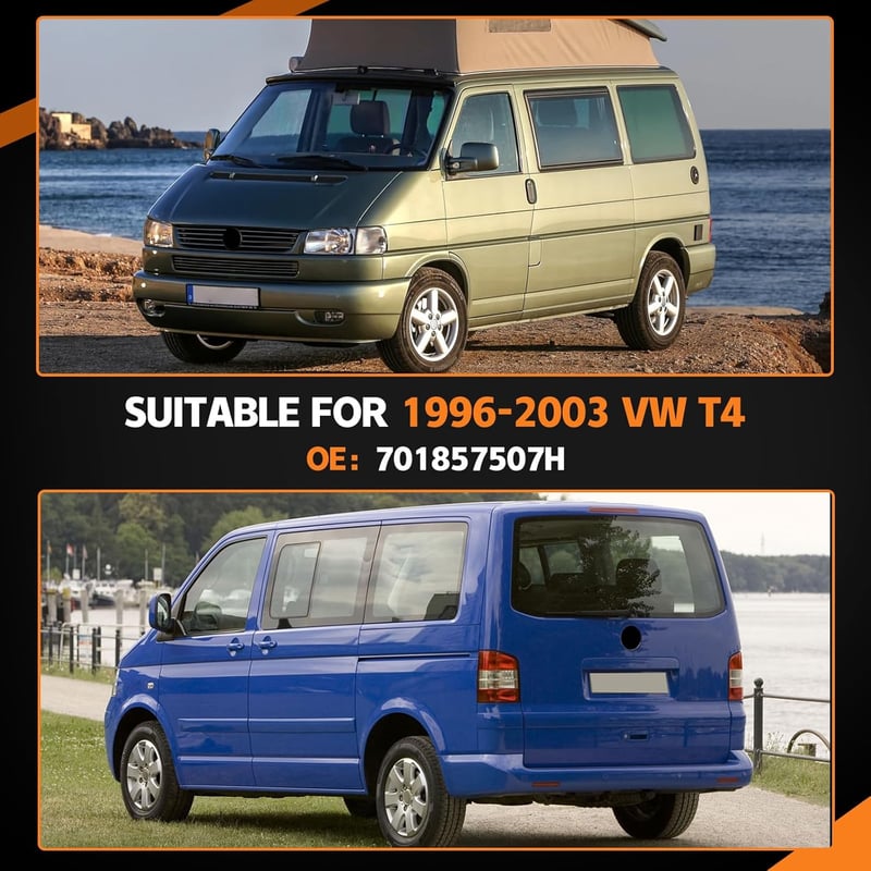 Kistrba Bal Oldali Visszapillantó Tükör VW T4 1996-2003 - Elektromos, Fűthető Üveggel, OEM 701857507H Kompatibilis Alkatrész
