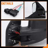 Kistrba Bal Oldali Visszapillantó Tükör VW T4 1996-2003 - Elektromos, Fűthető Üveggel, OEM 701857507H Kompatibilis Alkatrész 5