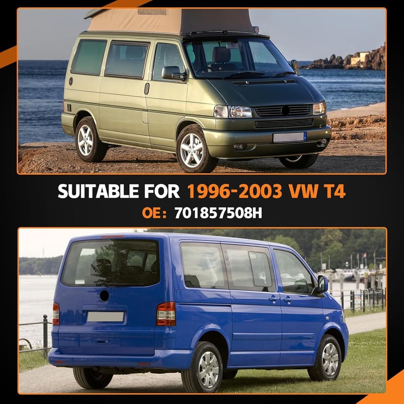 Kistrba Jobb Oldali Elektromos Visszapillantó Tükör VW T4 Transporter 1996-2003 - Fűthető Üveggel, 5 Tűs Csatlakozóval, OE# 701857508H