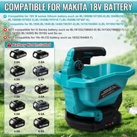 Kistrba akkus műtrágyaszóró Makita 18V-hoz, 3,3 l tartály, 6 sebesség, 8 szórási szint (akku nélkül) 7