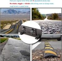 Kitbest Széles Látószögű Visszapillantó Tükör 30cm - Univerzális Csíptetős Panoráma Tükör Autóhoz, SUV-hoz, Teherautóhoz Holttér Csökkentéss 7