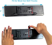Kitbest Széles Látószögű Visszapillantó Tükör 30cm - Univerzális Csíptetős Panoráma Tükör Autóhoz, SUV-hoz, Teherautóhoz Holttér Csökkentéss 6