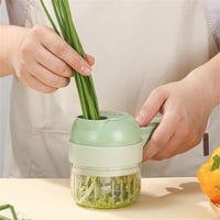 Kitchen Goods 4 az 1-ben elektromos zöldségvágó, hordozható akkumulátoros aprító és húsvágó gép 4