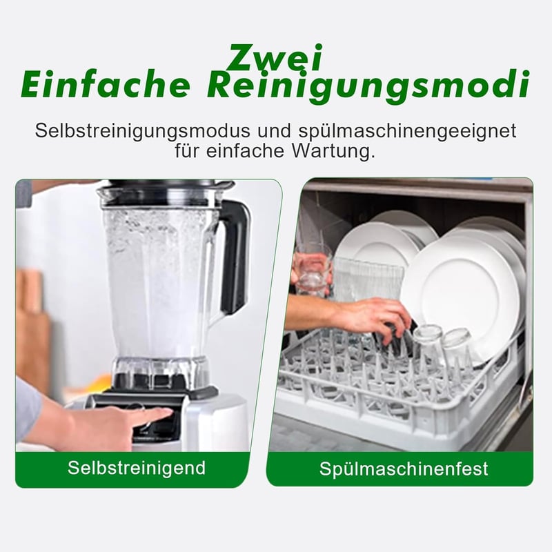 Kitchen in the box 1500W Turmixgép 2L Kapacitás 8 Pengés Keverő Állítható Sebességgel