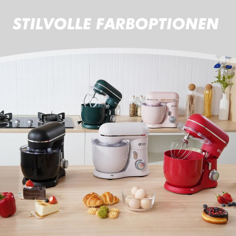 Kitchen in the box 3,5 literes kétkacsás konyhai robotgép, 10 fokozatú dagasztógép fehér