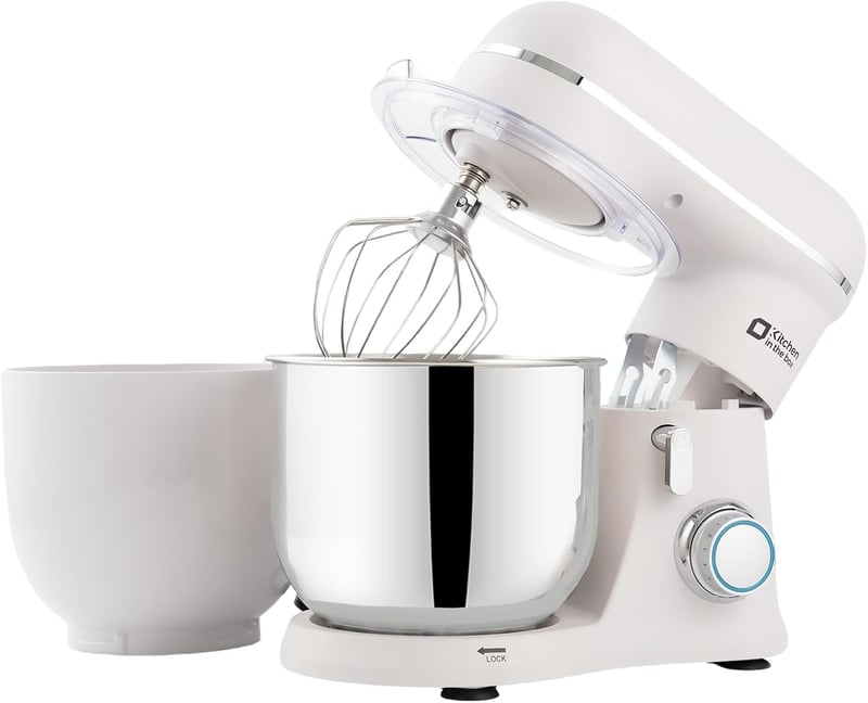 Kitchen in the box 3,5 literes kétkacsás konyhai robotgép, 10 fokozatú dagasztógép fehér