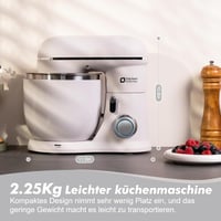 Kitchen in the box 3,5 literes kétkacsás konyhai robotgép, 10 fokozatú dagasztógép fehér 3