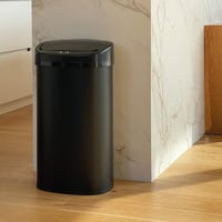 Automatický kuchynský kôš Kitchen Move Majestic, 58 l, vysoká kapacita, matná čierna nehrdzavejúca oceľ s pántom 2