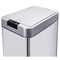 Náhradné veko na automatický odpadkový kôš KITCHEN MOVE SILVERLAKE – nehrdzavejúca oceľ, používaný stav (stav: pozri 2. obrázok) 1