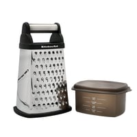 Štvorstranné nerezové strúhadlo KitchenAid s krájačom, strúhadlom a zesterom, čierne 1