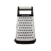 Štvorstranné nerezové strúhadlo KitchenAid s krájačom, strúhadlom a zesterom, čierne 2