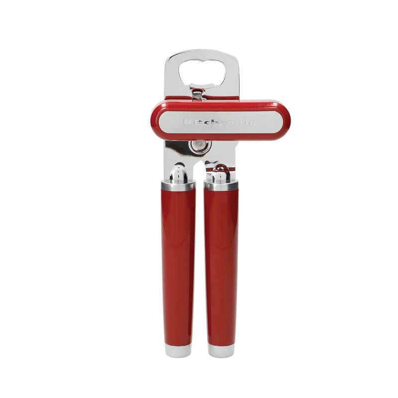 Otvárač na konzervy a fľaše z nehrdzavejúcej ocele KitchenAid – farba Empire Red, 21 x 8,8 x 3,8 cm