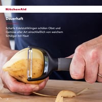 KitchenAid Soft Grip Y-gulica - boja ugljen siva, s ergonomskom drškom, za guljenje voća i povrća 2