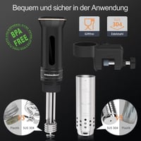 KitchenBoss G300T Sous Vide Gárlófej Precíziós Hőmérsékletes IPX7 Vízálló LED Kijelző 2