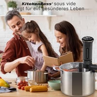 KitchenBoss G300T Sous Vide Gárlófej Precíziós Hőmérsékletes IPX7 Vízálló LED Kijelző 7