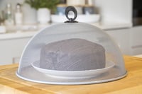 KitchenCraft Fémhálós Ételfedő Kupola Piknikhez és Gyümölcstálhoz, Ezüst Fém, Ø 35 cm 3