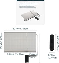 KITCHENDAO Cserélhető Sajtszeletelő Dróttal, Mérőráccsal és Vágódeszkával - Stainless Steel 7