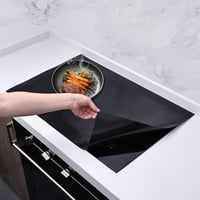 KitchenRaku Nagy Indukciós Védőalátét, Mágneses Szilikon Főzőlap Védő, Karcálló Hőálló Konyhai Alátét Indukciós Tűzhelyhez, 52 x 78 cm, Feke 1