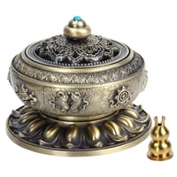 Vyrezávaný tibetský stojan na vonné tyčinky Kitchnexus 10x8 cm 1