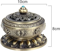Kitchnexus tibeti füstölőtartó 10x8 cm faragott 3