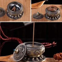 Kitchnexus tibeti füstölőtartó 10x8 cm faragott 5