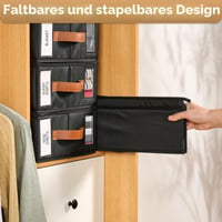 Organizér na posteľnú bielizeň KitHero, 8-dielna súprava – Skladací organizér do skrine s uzavretým dizajnom a priehľadným okienkom – Na uloženie plachiet, diek a oblečenia 4