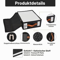 Organizér na posteľnú bielizeň KitHero, 8-dielna súprava – Skladací organizér do skrine s uzavretým dizajnom a priehľadným okienkom – Na uloženie plachiet, diek a oblečenia 8