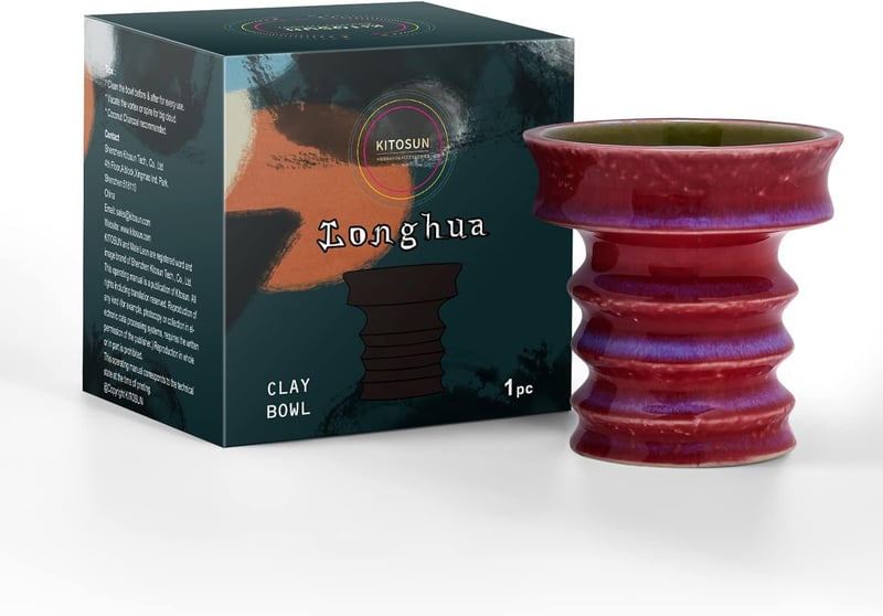 Cap de shisha din argilă roșie KITOSUN, compatibil cu HMD, capacitate 15g