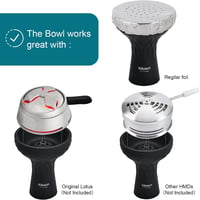 KITOSUN Vortex szilikon shisha fej 70° dőlésszögű, 15-18g kapacitás, Lotus HMD kompatibilis 5