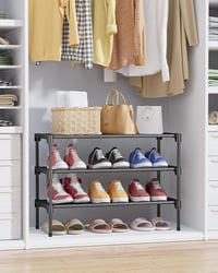 Kitsure cipőtartó szekrény - fekete - 63x30x36 cm 4